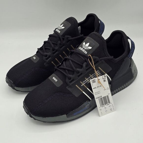 adidas NMD_R1 V2 Sneakers Men’s Core Black Cloud White HQ6628 Size 9